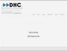 Tablet Screenshot of dhc.bc.ca